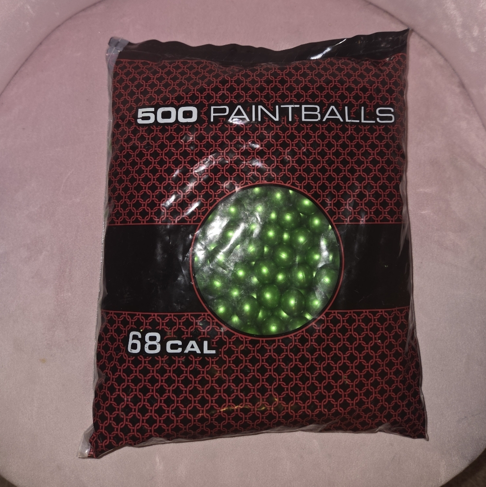 500 Paintballs 68 Cal - Bright Green Fill